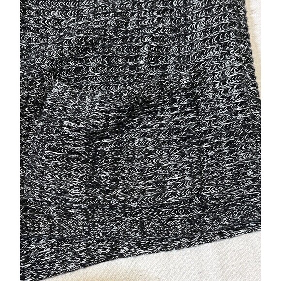 Chicos Thick Knit Black Heathered Sweater XL Cotton Chunky Women Oversized Cozy‎ - Picture 9 of 9